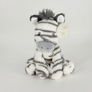 Kellybaby Kellytoy 11" Safari Baby Zebra Plush Stuffed Animal w/ Rattle NWT